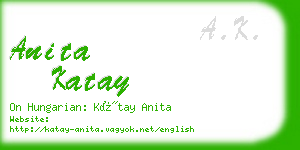 anita katay business card